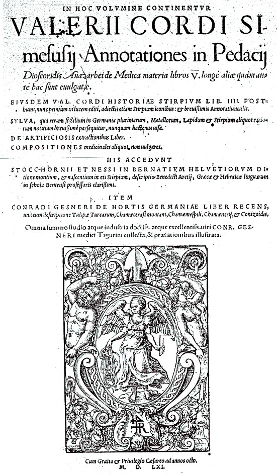 Valerius Cordus JungleKey.fr Wiki